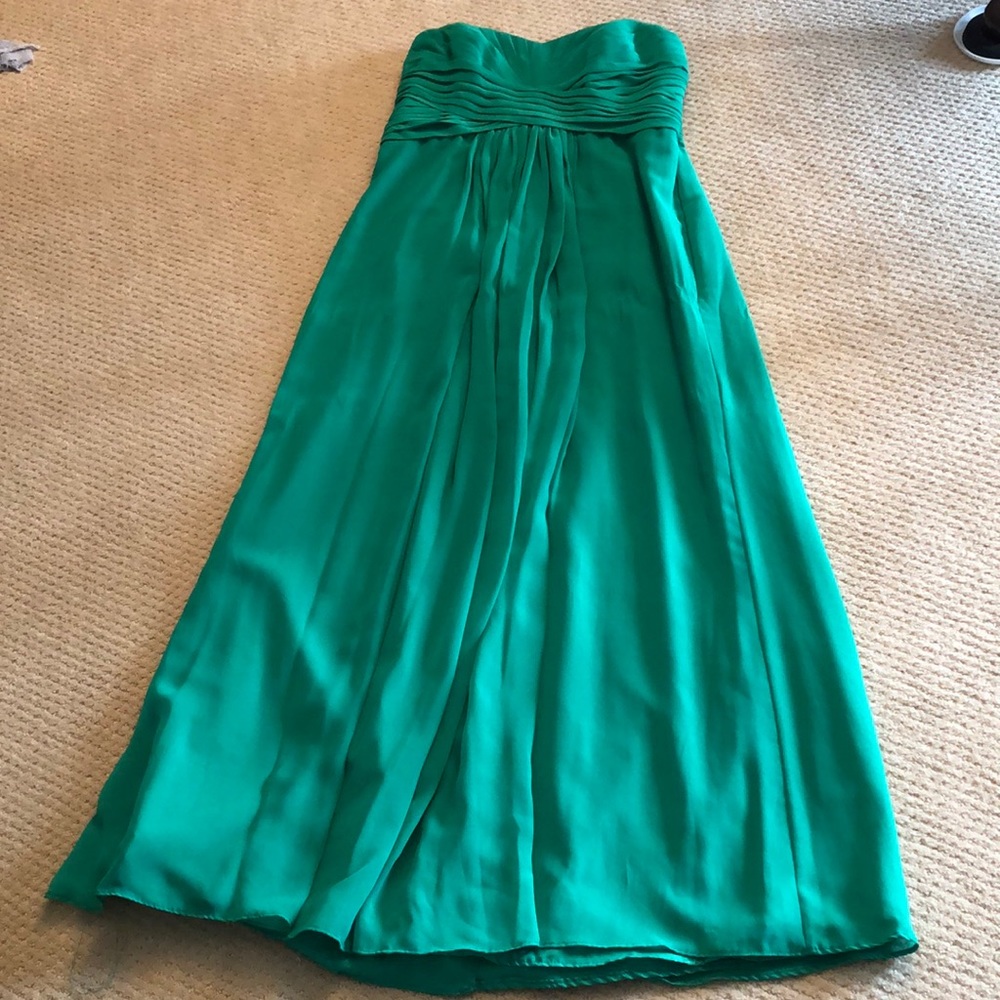 Chiffon prom / bridesmaid strapless dress